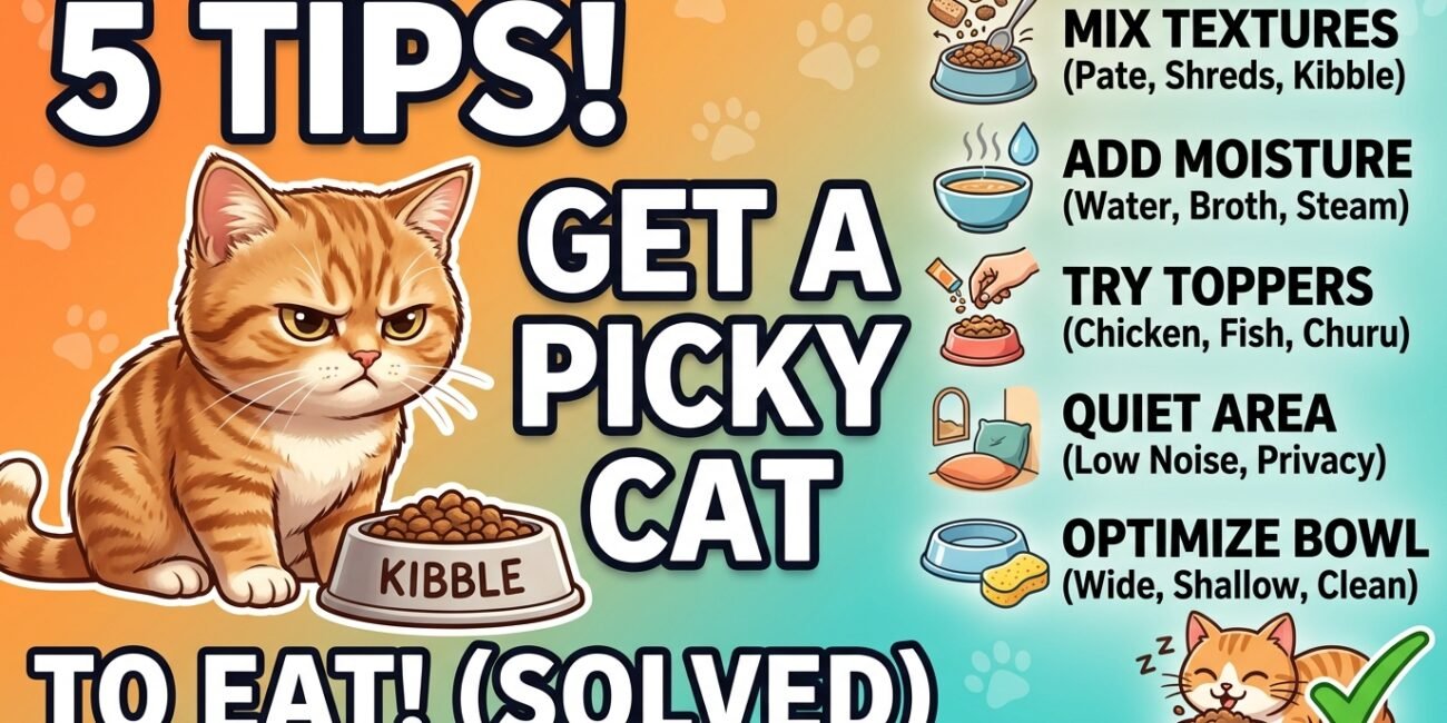 5 Tips for getting a picky cat to eat