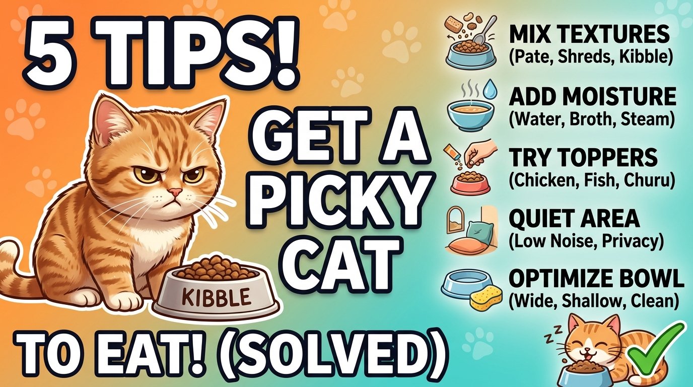 5 Tips for getting a picky cat to eat