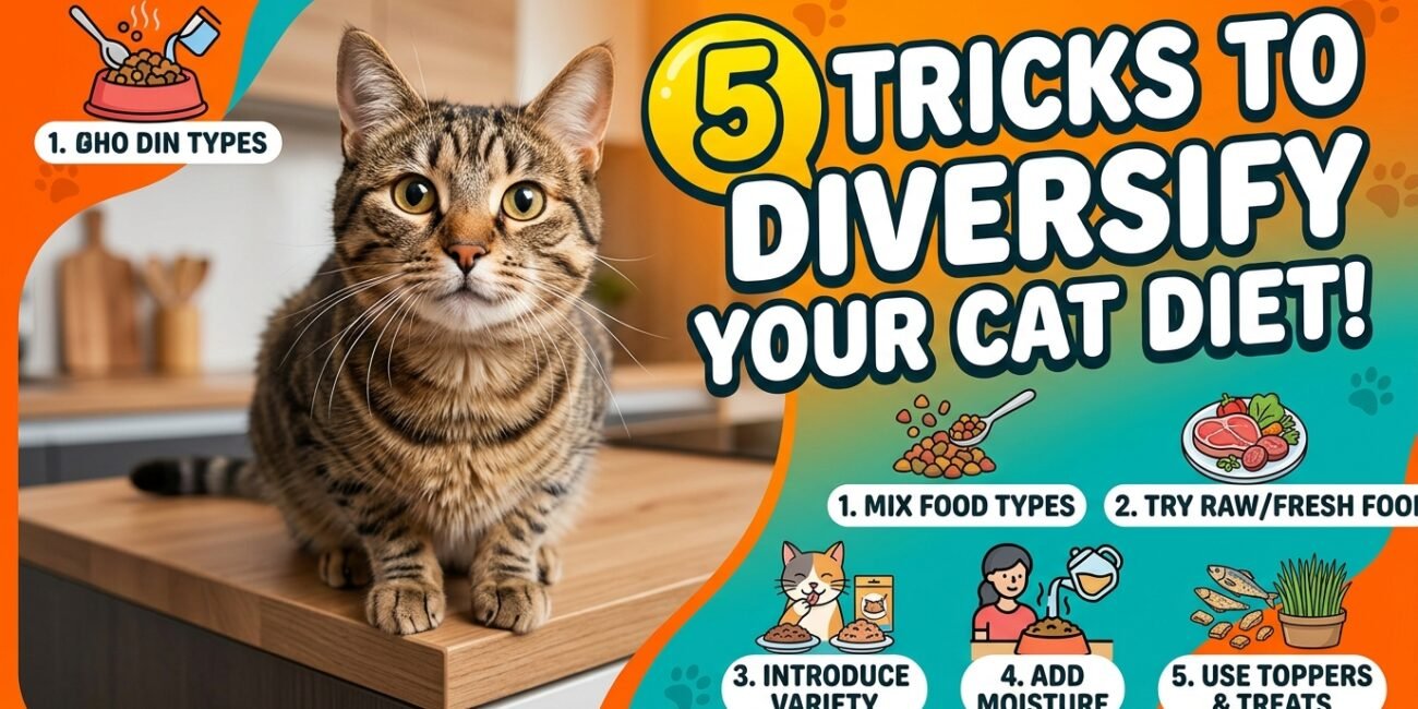 5 Tricks to diversify your cat diet