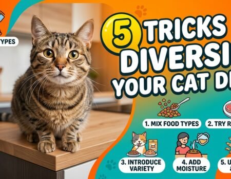 5 Tricks to diversify your cat diet