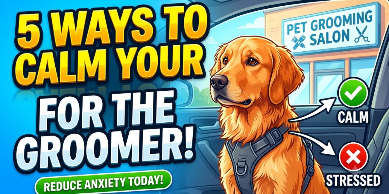 5 Ways To Calm Your Dog Before Going to the Groomer