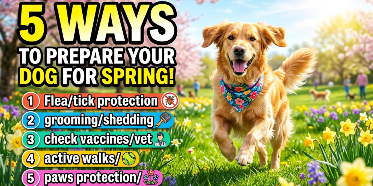 5 Ways To Prepare Your Dog For Spring