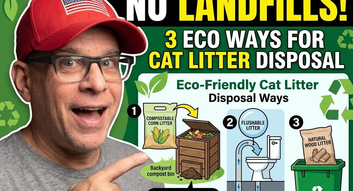 Eco-friendly ways to dispose any kind of cat litter