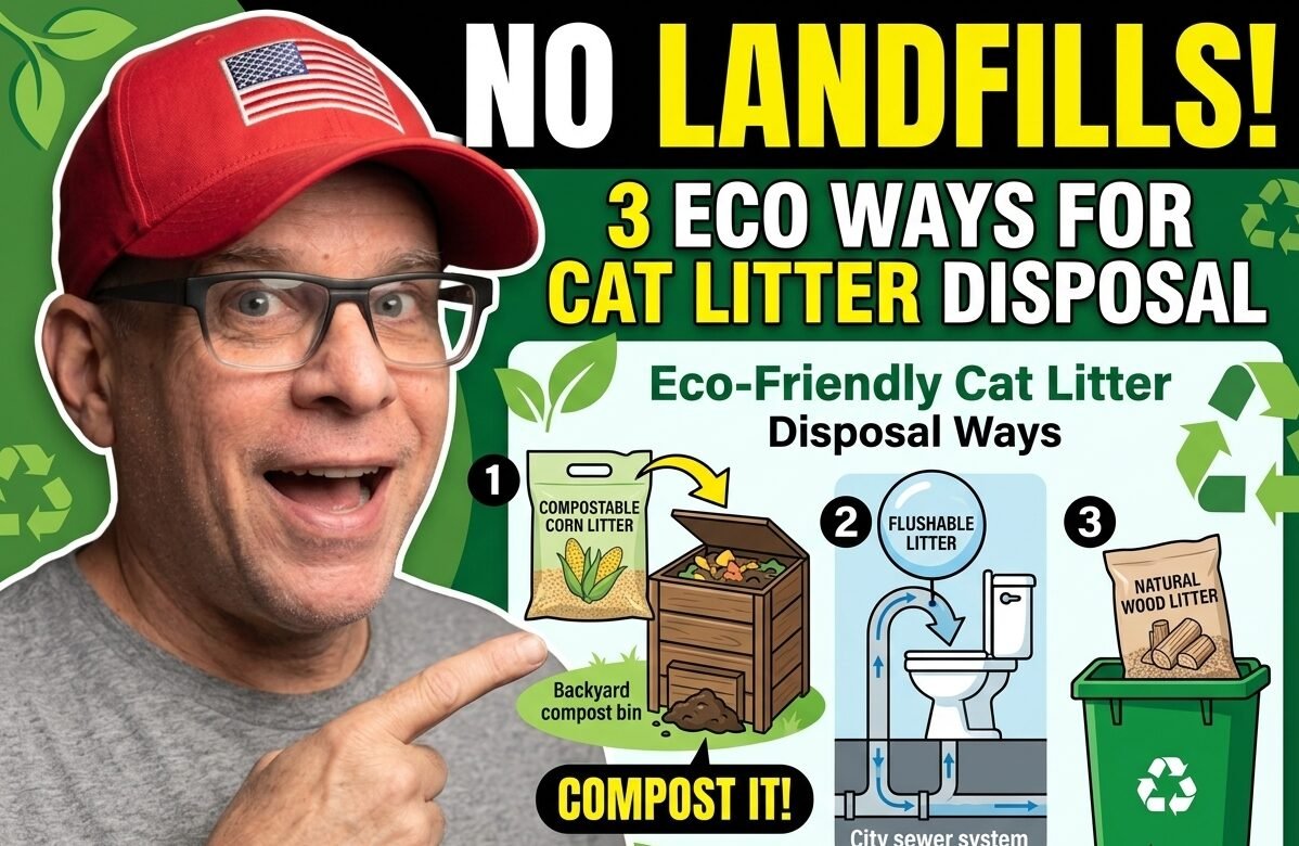 Eco-friendly ways to dispose any kind of cat litter