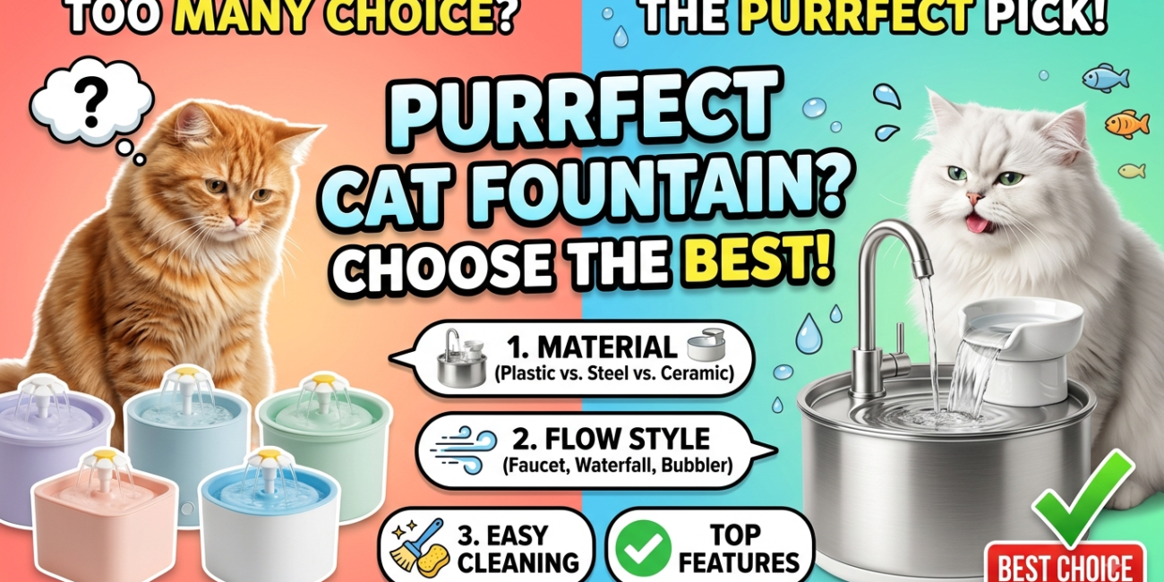 How to choose the purrfect cat water fountain