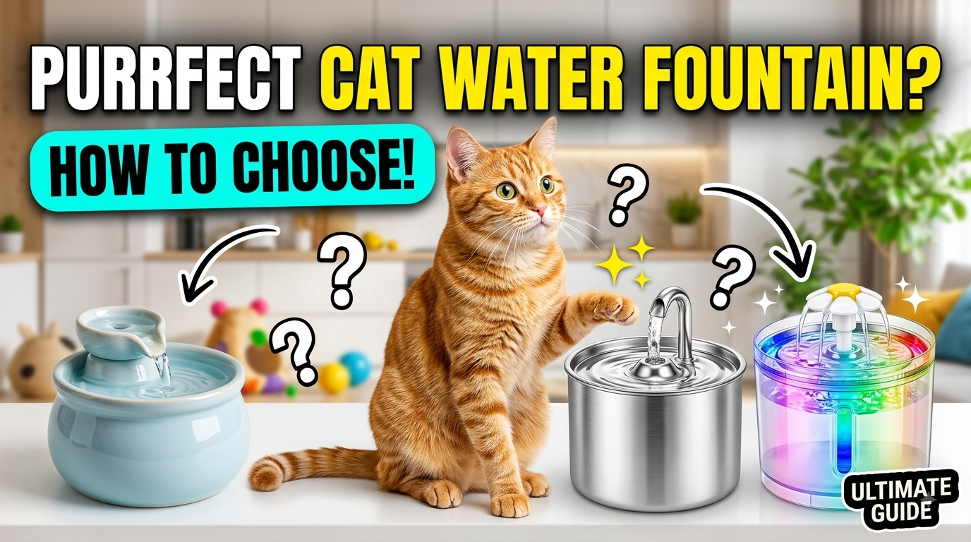 A curious cat investigating a modern water fountain