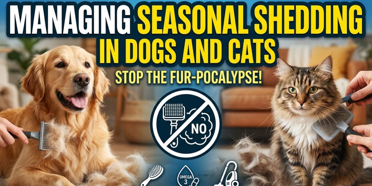 Managing Seasonal Shedding in Dogs and Cats