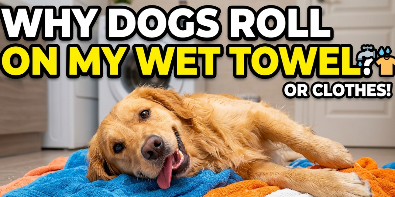 Why Does My Dog Roll On My Wet Towel or Clothes