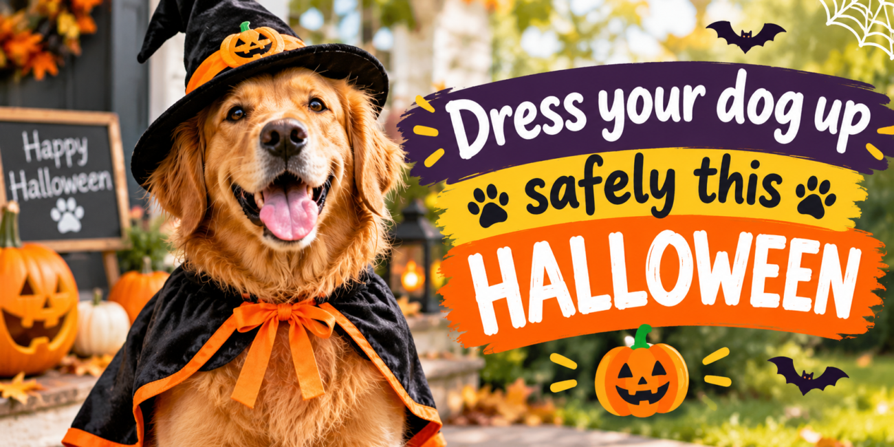 Dress your dog up safely this Halloween