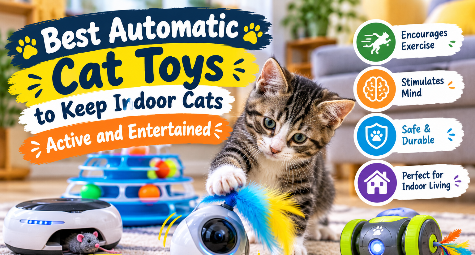 Best Automatic Cat Toys to Keep Indoor Cats