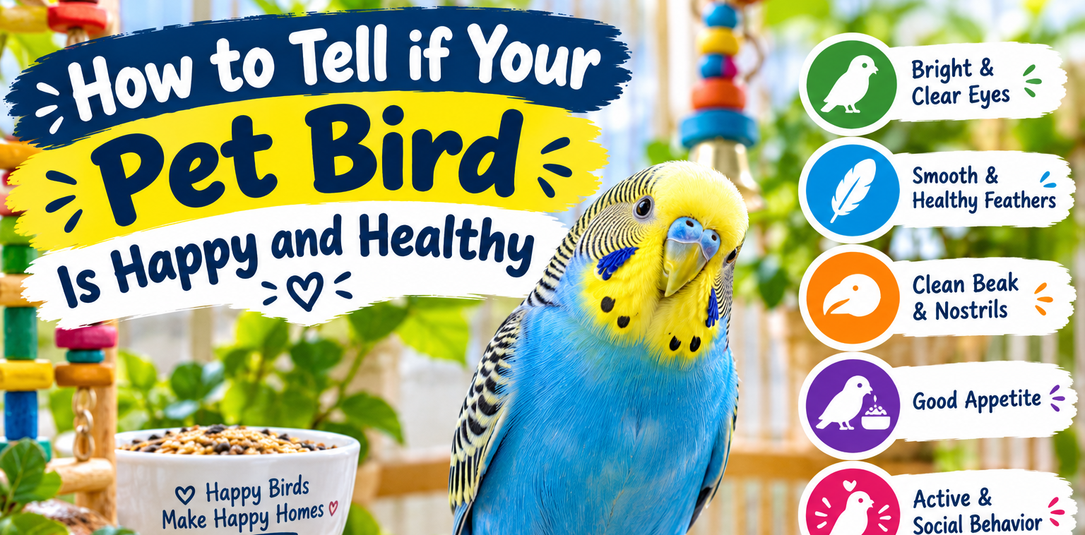 How to Tell if Your Pet Bird Is Happy and Healthy