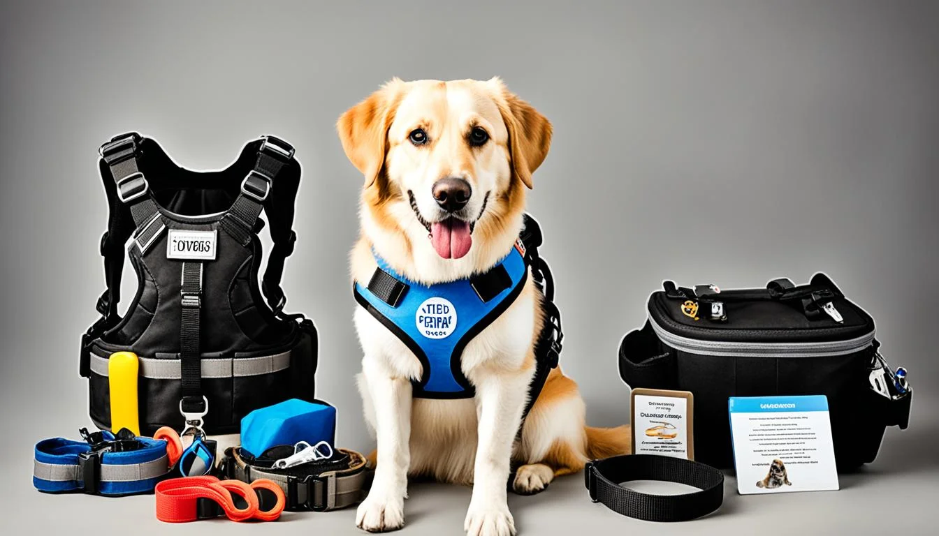 service dog training gear