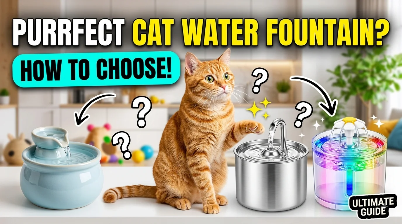 A curious cat investigating a modern water fountain